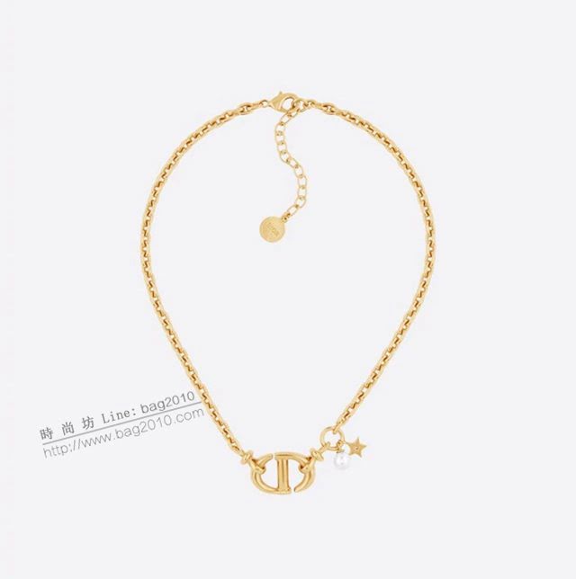 Dior飾品 迪奧經典熱銷款cd珍珠星星項鏈鏈條  zgd1275